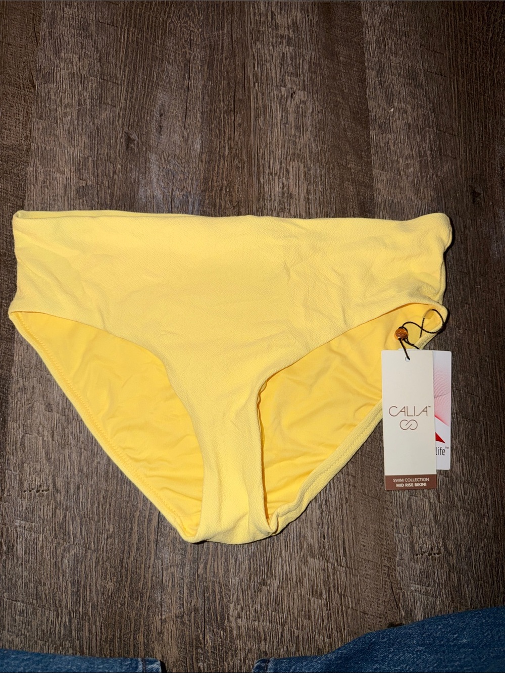 CALIA by Carrie Underwood Butter Yellow Bikini Bottoms